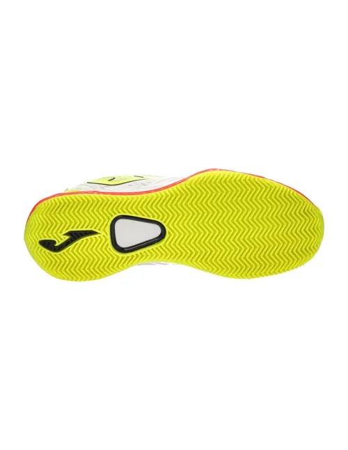 Joma Point 21 Clay Blanco Naranja Fluor | Ofertas de pádel